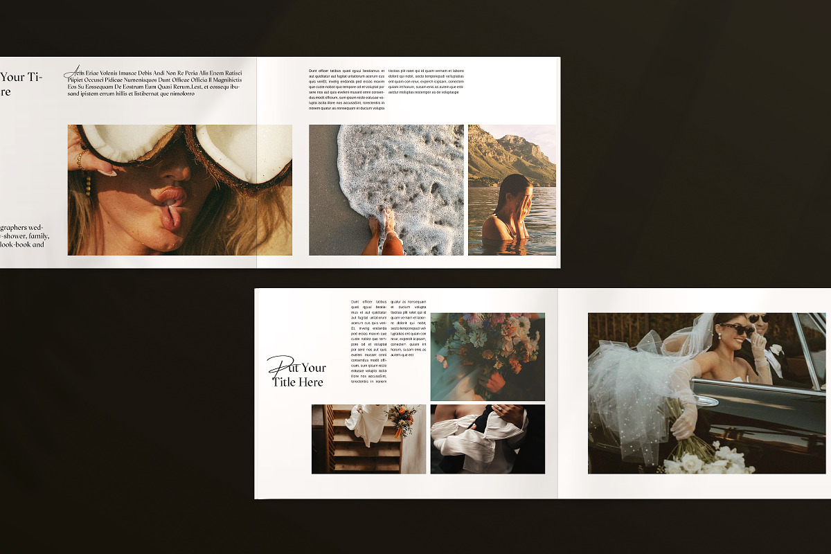 Photo Album Book Template | CANVA, a Magazine Template by ArtisanaAura (Photo 10 of 13)