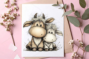 Whimsical Mother's Day Animals PNG, a Seasonal Illustration by Canvas Craft (Thumbnail 7 of 7)