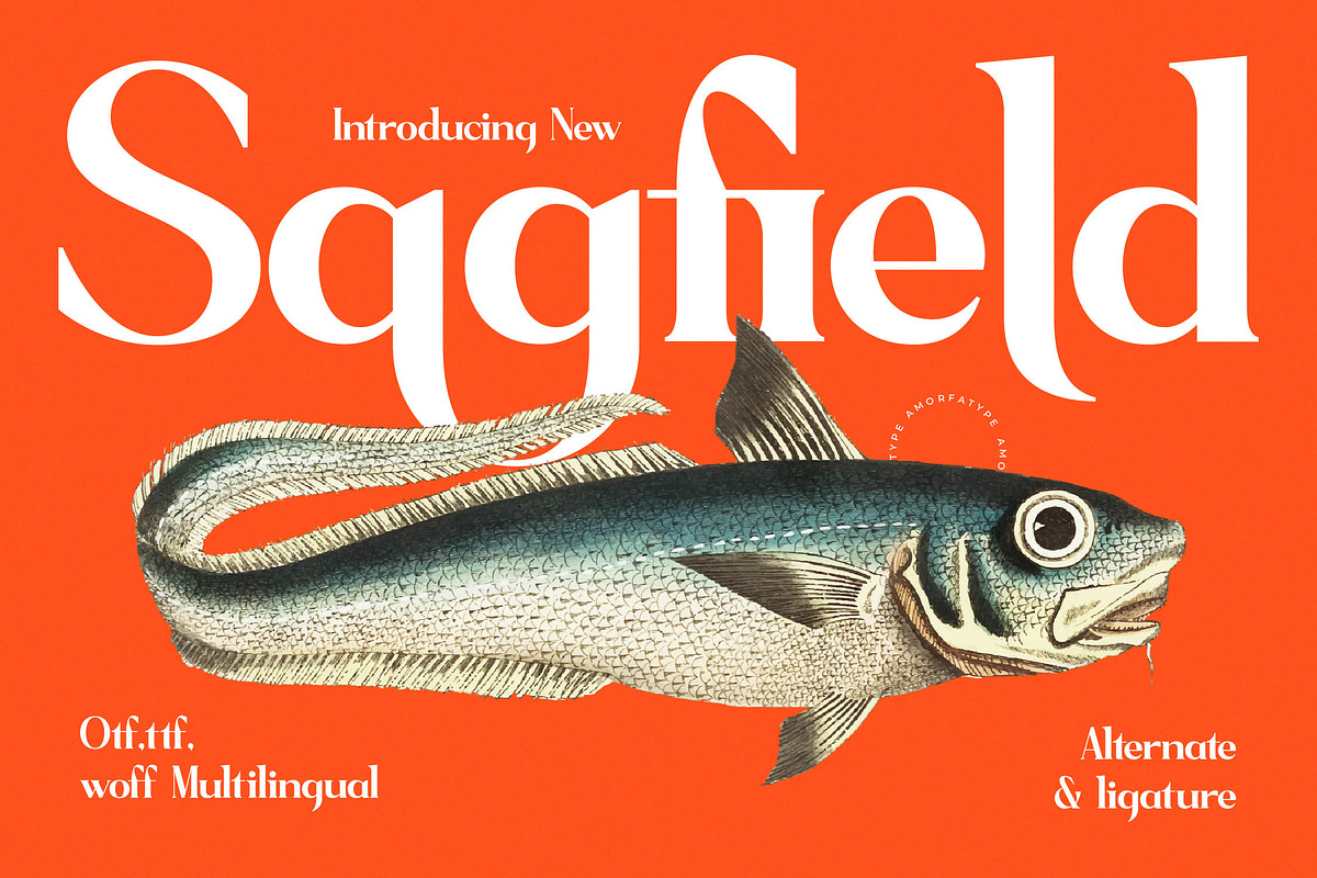 Sagfield Modern Serif Font, a Serif Font by AmorfaType (Photo 1 of 10)