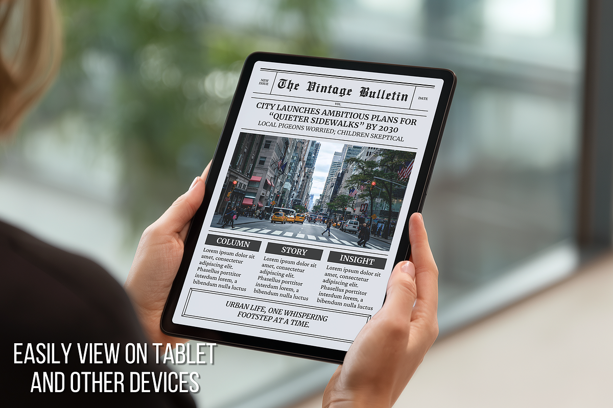 20 Newspaper template bundle, a Magazine Template by ZoloDesignHub (Photo 5 of 9)