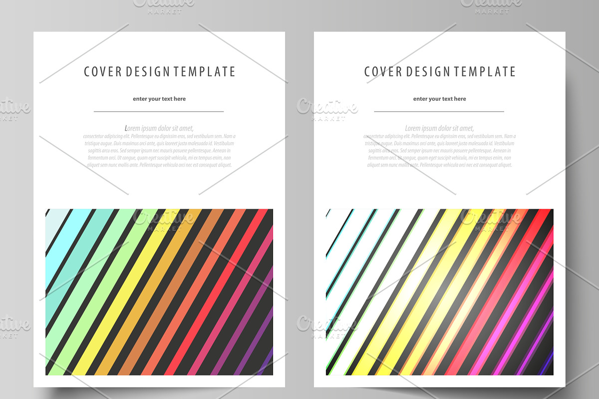Colorful background with rectangles, a Decorative Illustration by VectorShop (Photo 4 of 6)