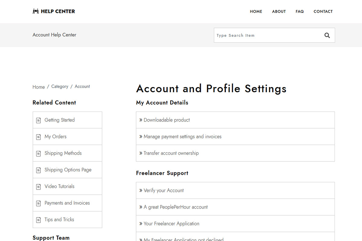 Help Center - Knowledge Base Article, a HTML Template by Design Collection (Photo 1 of 6)