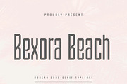 Bexora Beach, a Sans Serif Font by MaxArt Foundry (Thumbnail 1 of 7)