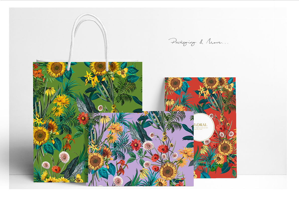 Sunflower Pattern denim, a Wallpaper Graphic by Luiz da Rolt Grathwohl (Photo 9 of 10)