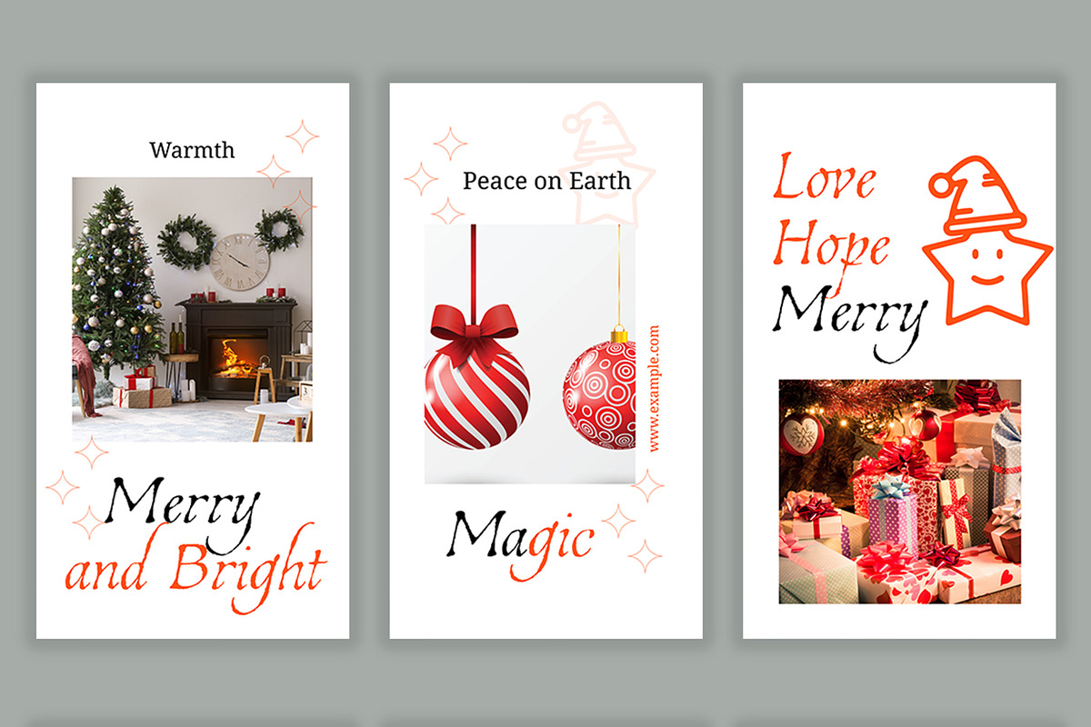 Christmas Social Media Story Layout, an UI Kit Template by CreativeShaper (Photo 3 of 4)