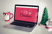 ❄ Christmas ❄ 4 photo mockups, a Mac Mockup by show it better (Thumbnail 3 of 4)