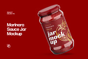 Marinara Sauce Jar Mockup, a Packaging Mockup by Dev.Rawat21 (Thumbnail 1 of 4)