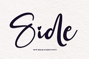 Side | Script Font, a Script Font by Scratchones (Thumbnail 1 of 8)