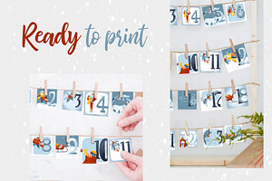 Advent Calendar Printable Set