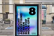 Warsaw Citylight Ad Bus Stop 9, an Advertising Mockup by Graphic Shelter (Thumbnail 1 of 8)