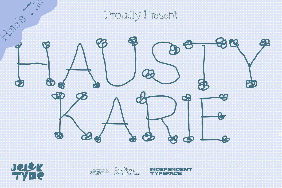 Hausty Karie, a Handwritten Font by JelekType (Photo 1 of 6)
