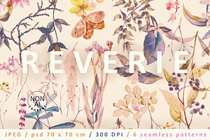 Reverie. Floral pattern, a Pattern Graphic by emeraldthue