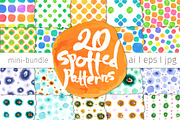 20 Spotted Patterns Bundle, a Pattern Graphic by Mazheika Store (Thumbnail 1 of 5)