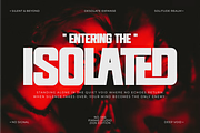 Isolated - Modern Condensed Font, a Sans Serif Font by Pian45 Studio (Thumbnail 4 of 8)