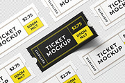 Ticket Mockup, an Advertising Mockup by zpackcreative (Thumbnail 2 of 6)