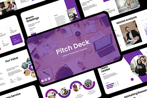 Pitch Deck Creative Presentation, a Presentation Template by Hammad Arif