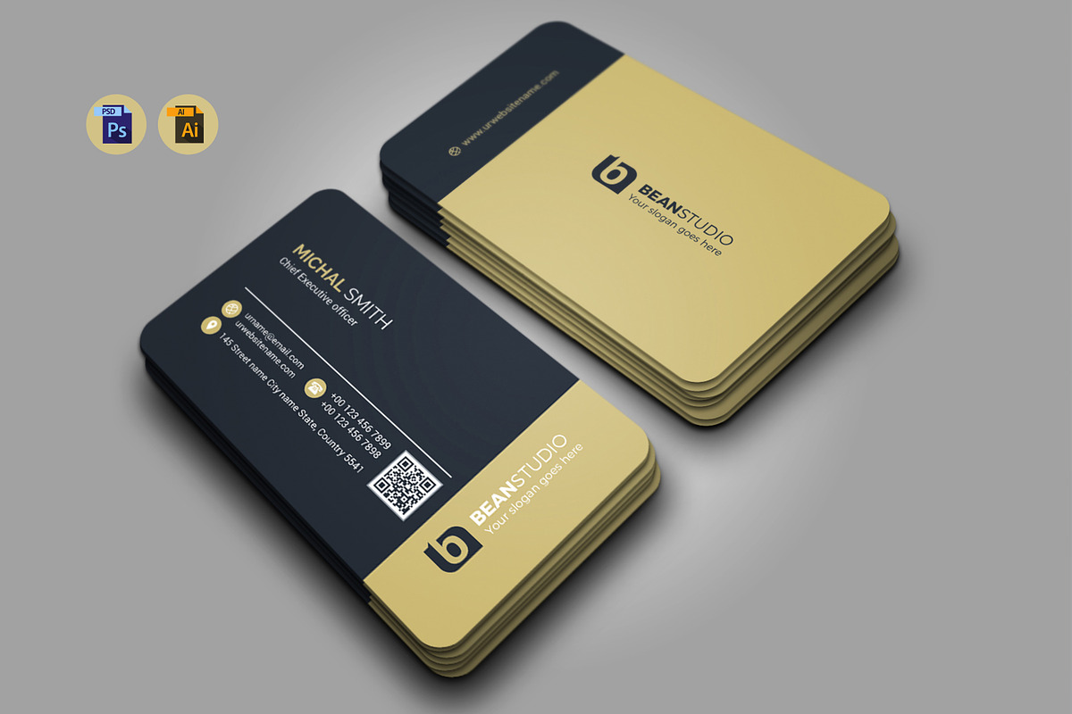 Minimalist Business Card Template, a Business Card Template by Ultimate Template Shop (Photo 1 of 3)