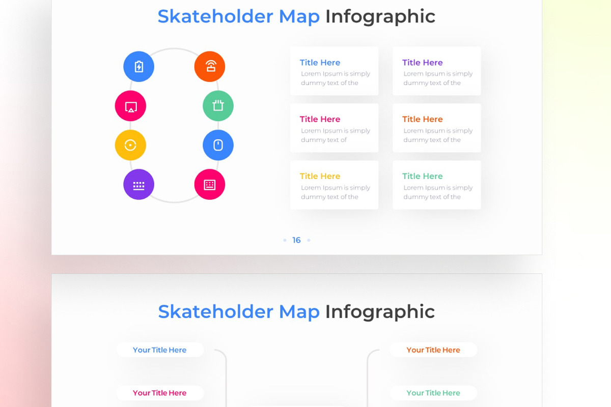 Stakeholder Map PowerPoint - Infographic Template