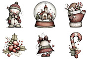 Christmas Sublimation Clipart, an Illustration by Designking (Thumbnail 3 of 4)