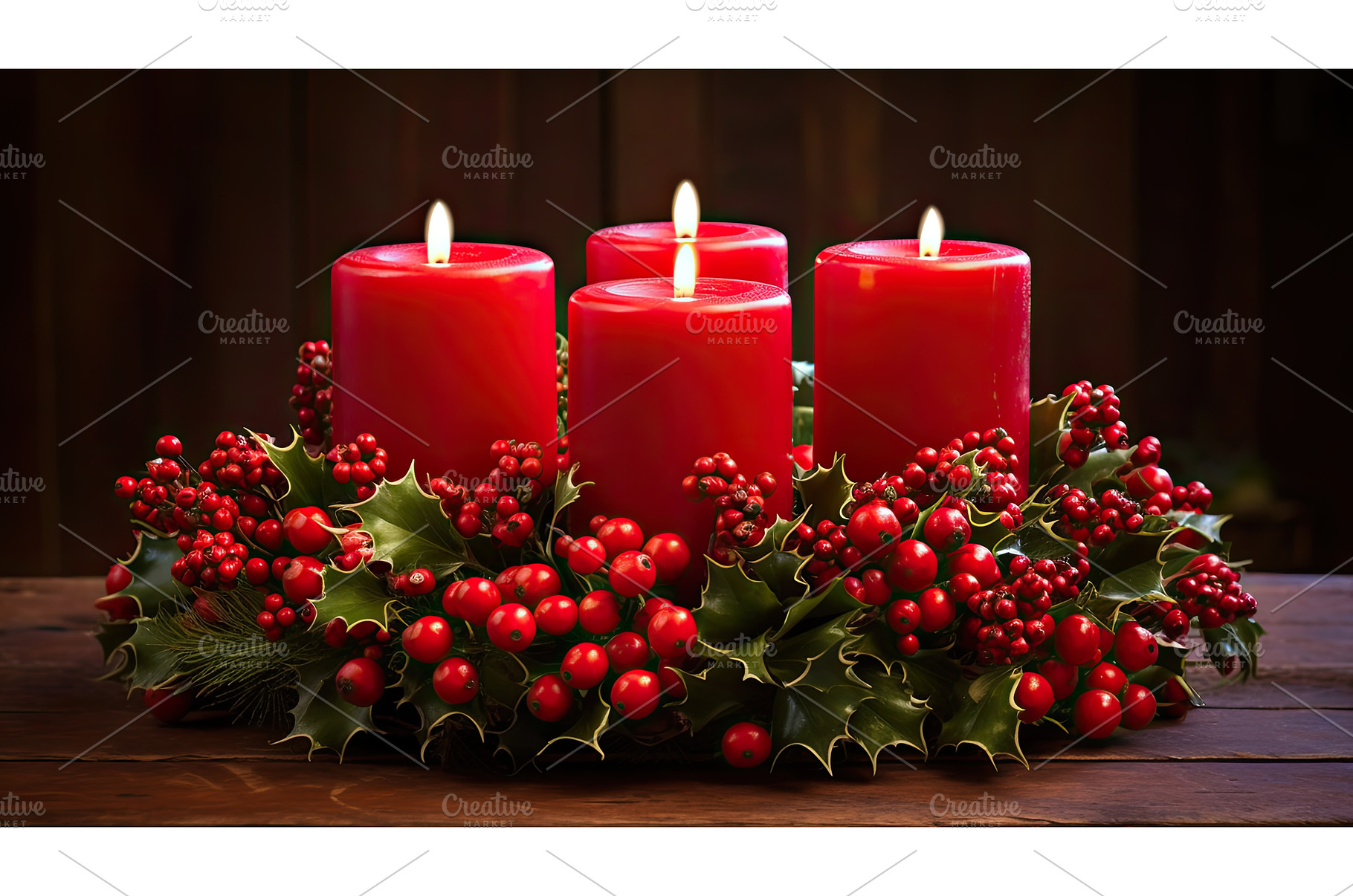 decoration advent candle wreath ai, a Holiday Photo by pikepicture