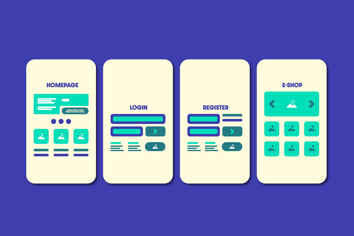 Ecommerce Mobile App Wireframe, a Wireframe Template by MightyDesign (Photo 2 of 7)