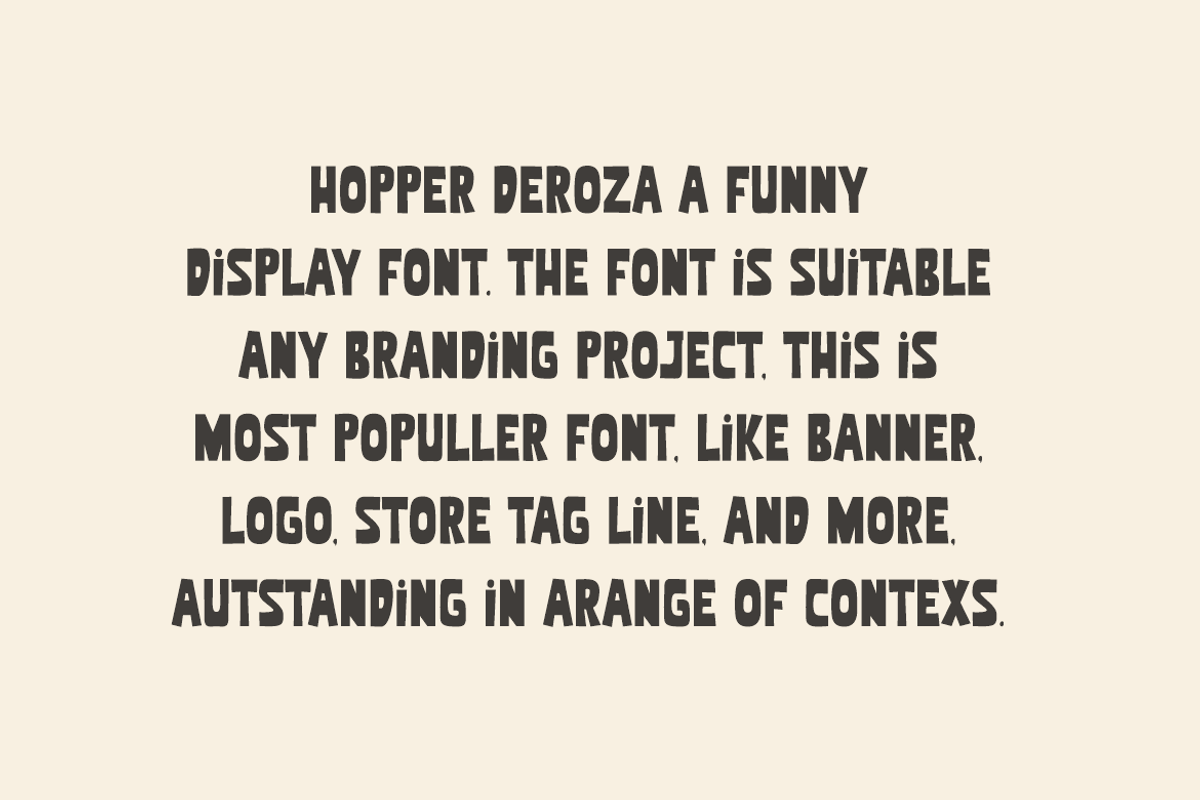 Hopper Deroza - Kids Font, a Sans Serif Font by Iqsiart Studio (Photo 3 of 6)
