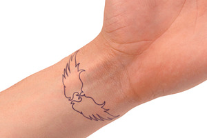 Set Of Mini Tattoos, Single-line.