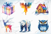 Christmas Polar Lights Clipart, an Illustration by designcity5 (Thumbnail 2 of 5)