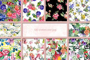 100 Patterns Of Flower Bouquets JPG