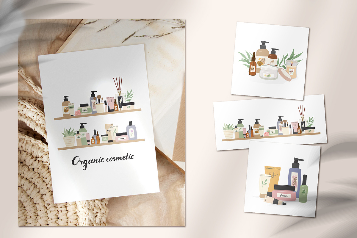 Aroma and beauty vector clipart, a Healthcare Illustration by Nadezhda Mikhailova (Photo 9 of 9)