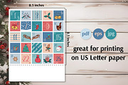 Christmas Advent Calendar 25 Cards, a Card Template by AnnaViolet_store (Thumbnail 3 of 10)
