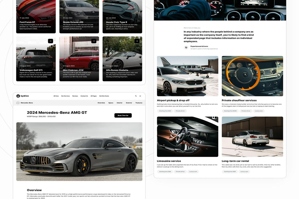 ByDrive - car rental, an UI Kit Template by Lumina_ui_ux202 (Photo 5 of 8)