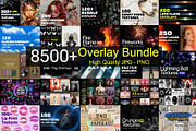 Mega Overlays Bundle, PNG/JPG bundle, a Texture Graphic by Chipshpow Graphics (Thumbnail 1 of 8)