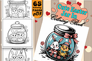 Cute Easter Jar in Coloring Pages, an Animal Illustration by Design Home (Thumbnail 1 of 4)