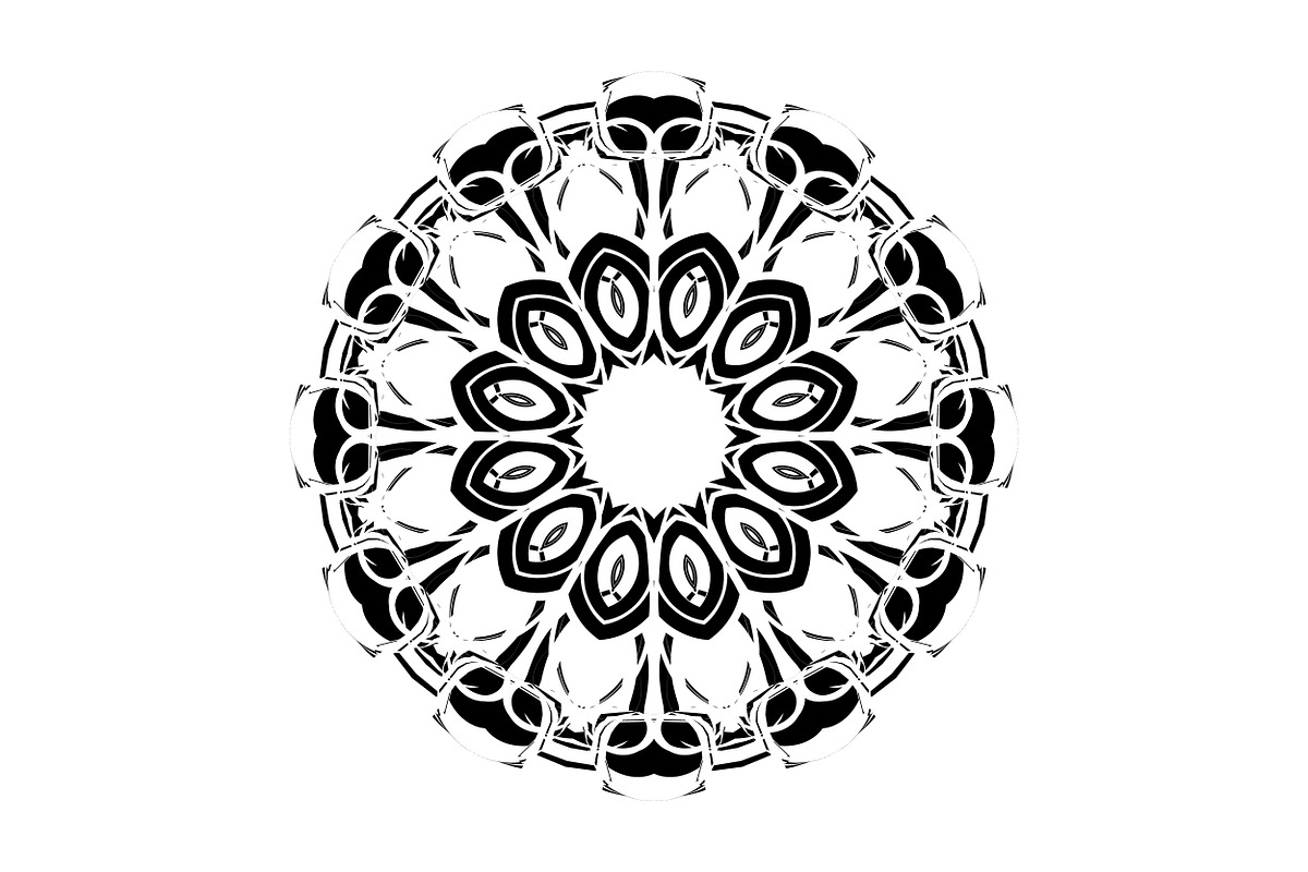 Elegant Mandala Line Art Collection, a Decorative Illustration by NJ Himel (Photo 38 of 101)