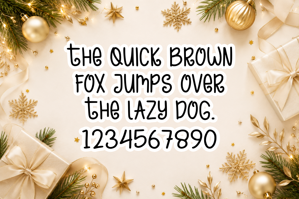 Christmas Scribble - Festive Font, a Handwritten Font by KiddoGlyphs Studio (Photo 4 of 5)