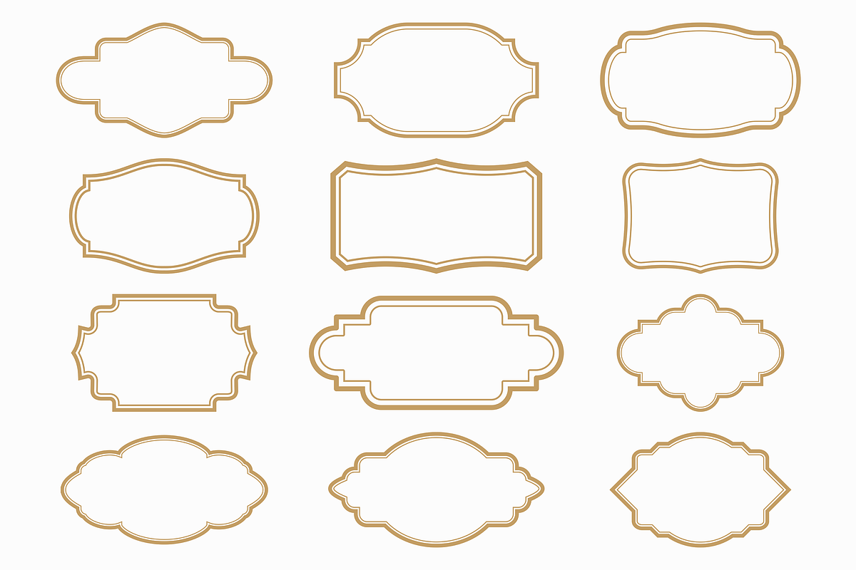 Classic Frame Label Border Bundle, a Decorative Illustration by Kusumaillustration (Photo 3 of 16)