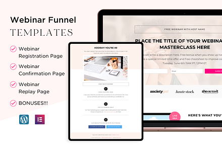 Webinar Funnel Templates
