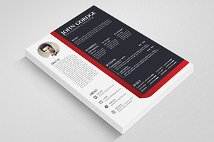 Ribbon Style Word CV Resume