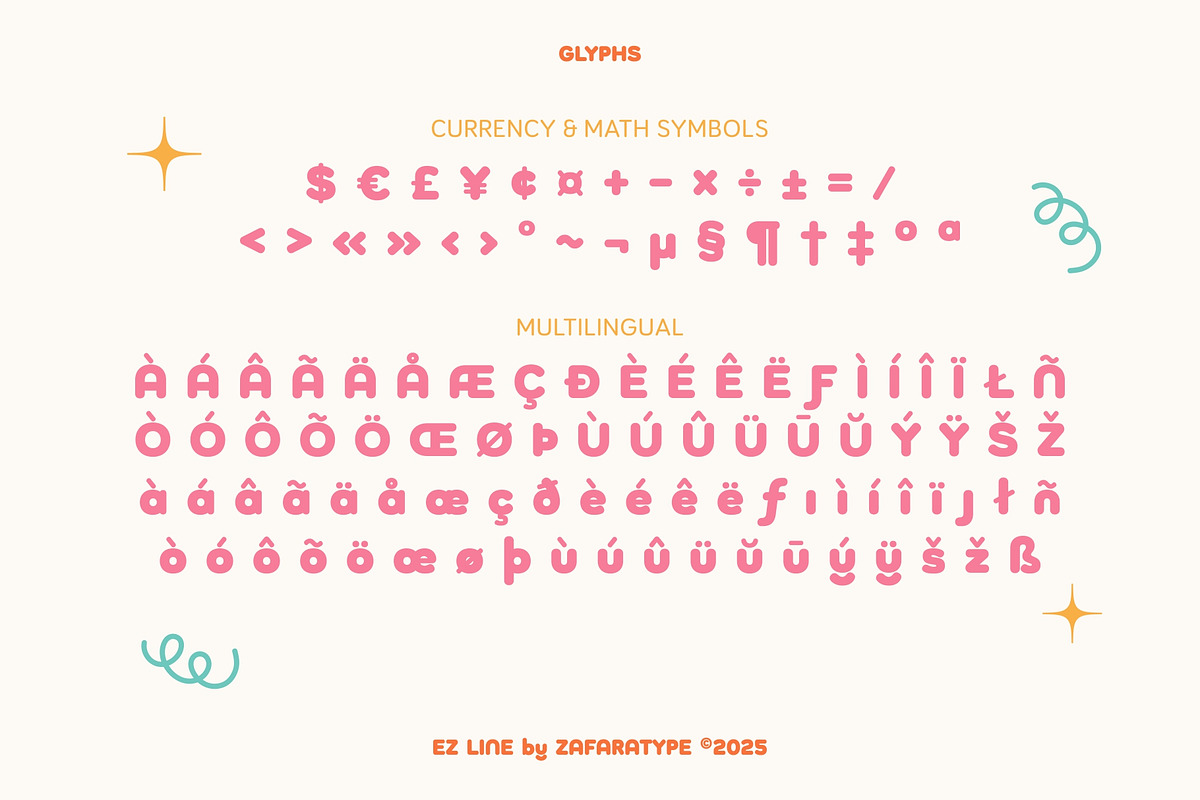 EZ Doughie, a Sans Serif Font by Zafara Studios (Photo 4 of 6)