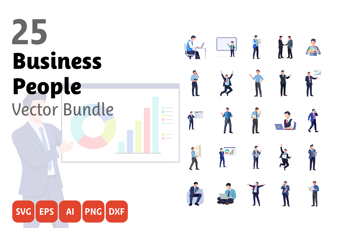 Business People Vector Bundle, an Object Graphic by Rizenight (Photo 1 of 3)