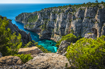 Deep Calanque d en Vau bay view, a Nature Photo by Alpine Dreams