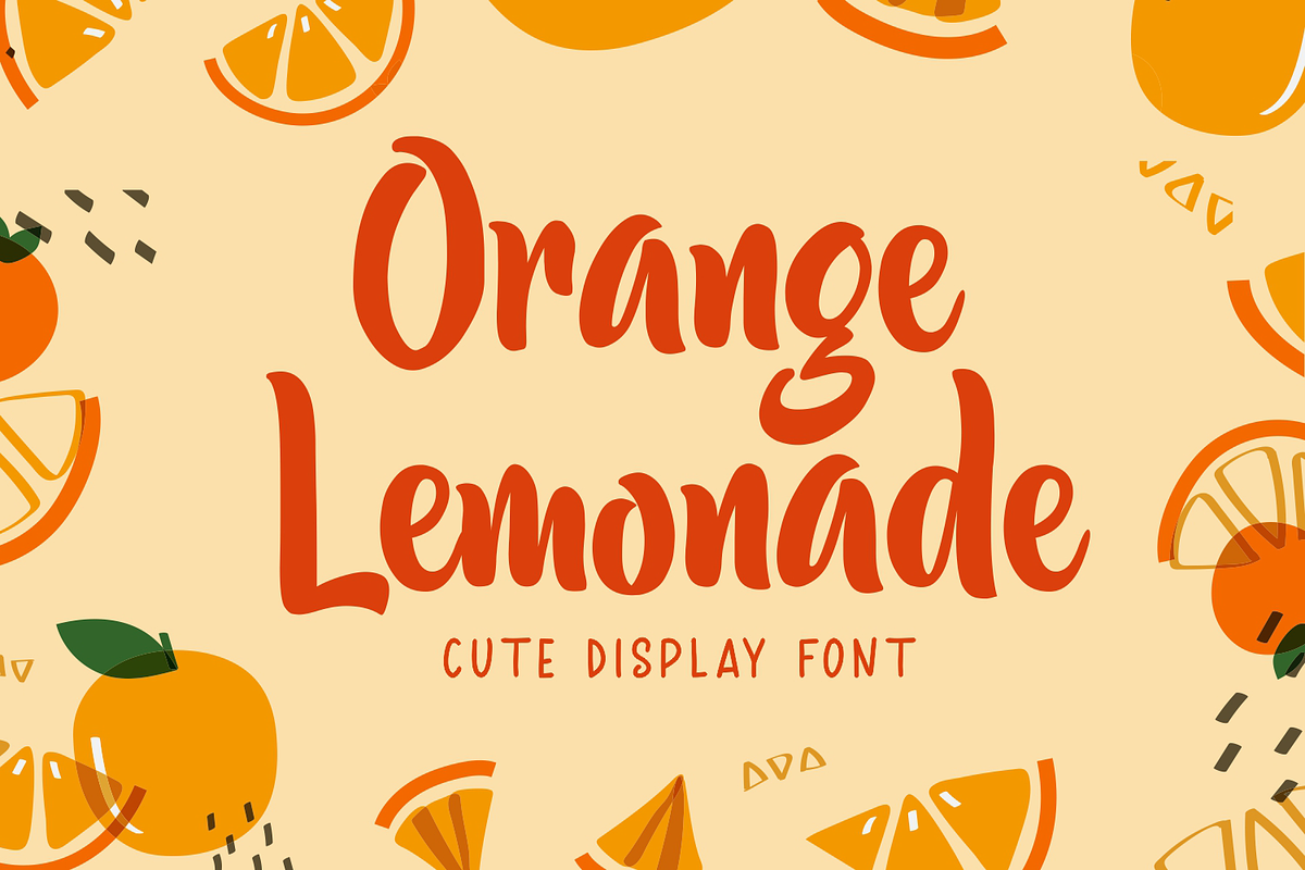Orange Lemonade, a Font by Mozatype (Photo 1 of 13)