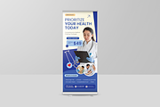 Blue Medical Checkup Roll Up Banner, a Poster Template by Annora Studio (Thumbnail 6 of 6)