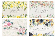 Watercolor Floral Bundle 90 in1, an Animal Illustration by whiteheartdesign (Thumbnail 46 of 50)