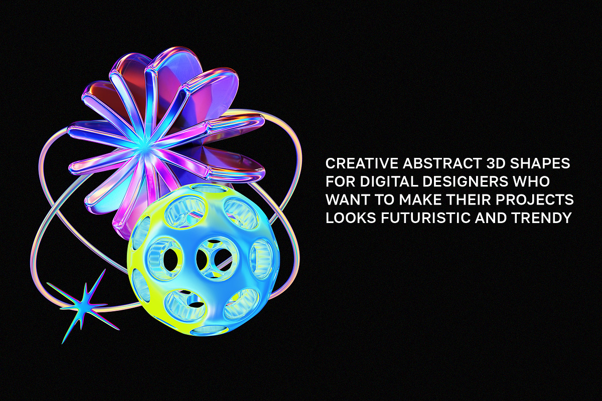 Y2K 3D Aesthetic Shapes Collection, a Graphic by LarysaZabrotskaya (Photo 8 of 12)