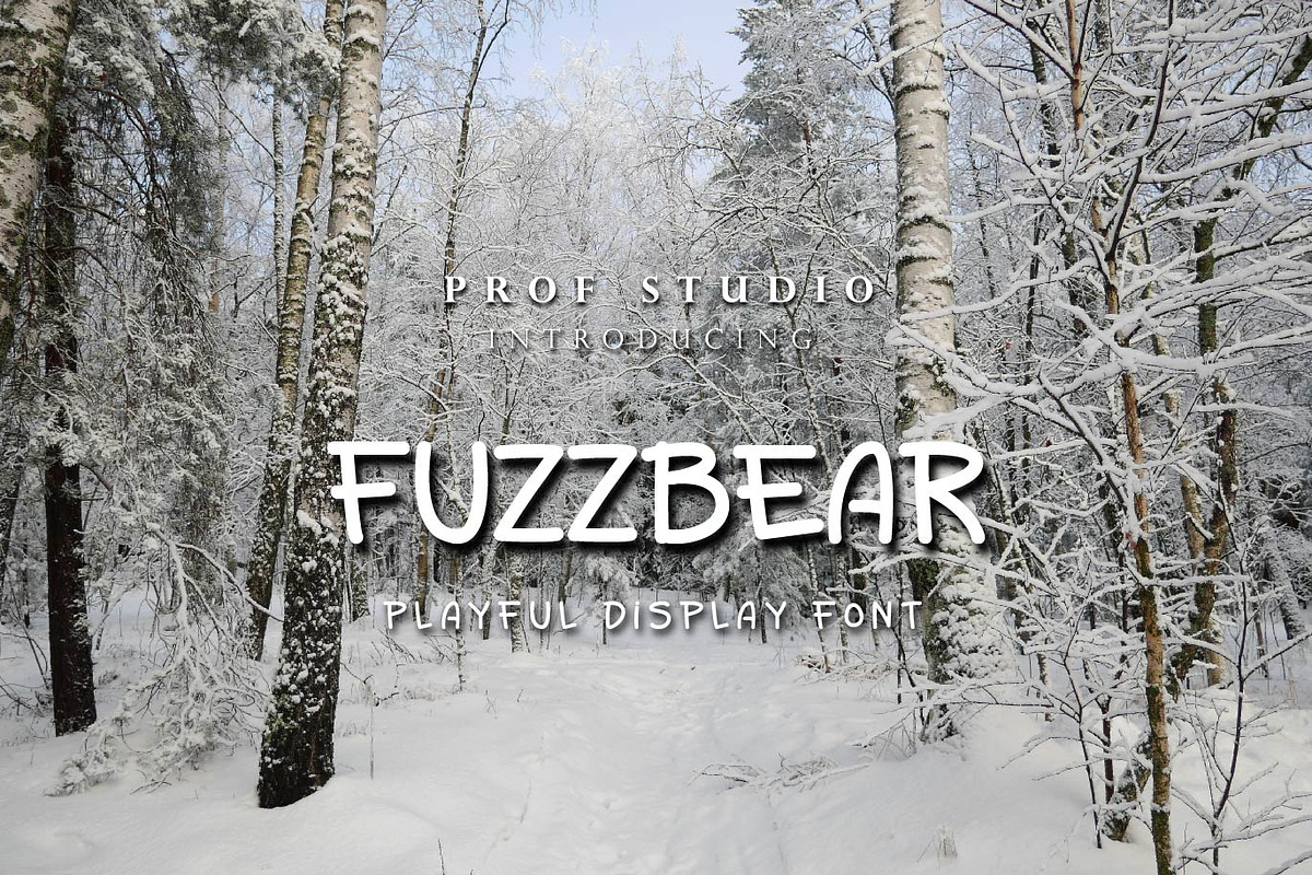 Fuzzbear - Playful Handwritten Font, a Handwritten Font by PROF STUDIO (Photo 1 of 3)