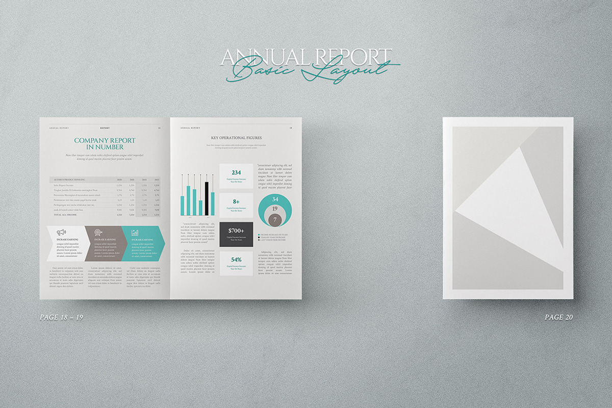 Annual Report Template, a Brochure Template by Proonty (Photo 6 of 6)