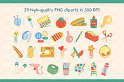 Arts and Crafts Supplies Clipart Set, an Object Graphic by Drafts n Doodles (Thumbnail 2 of 3)