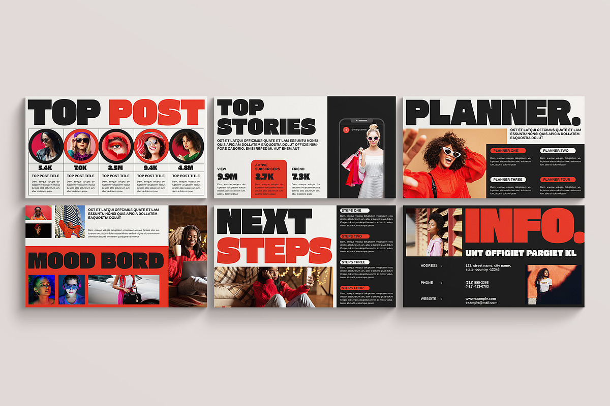 Social Media Report Presentation, a Presentation Template by E-Type (Photo 3 of 3)